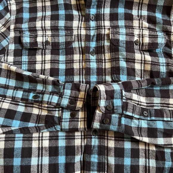 LL BEAN Traditional Fit Flannel Plaid Long Sleeve Shirt Size Small - Picture 3 of 8